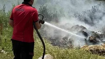 Bolu'da Boş Arazide Yangın Çıktı