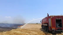 Kırıkhan'da Anız Yangını Çıktı