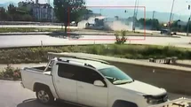 25 yaşındaki sürücünün hayatını kaybettiği feci kaza anı güvenlik kamerasında