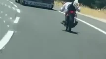 Gaziantep'te Tehlikeli Motosiklet Yolculuğu