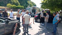 Zonguldak’ta Kontrolden Çıkan Araç Kaza Yaptı