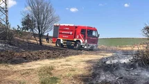 Tekirdağ'da Buğday Tarlası Yandı