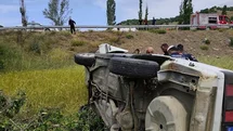 Yozgat'ta Takla Atan Araçta İki Yaralı