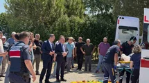 Alaçam'da Traktör Devrildi