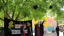 Aydın'da Tek Öğretmenli Okul Mezuniyet Sevinci