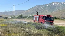Van’da anız yangını