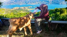 Zehra’nın hayvan sevgisi sosyal medyada ilgi odağı oldu