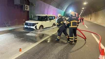 Bilecik'te Osmangazi Tüneli Tatbikatı