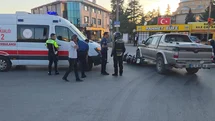 Kütahya'da Motosiklet ve Cip Çarpıştı