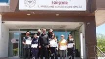 Eskişehir'de Acil Sağlık Ekiplerine Teşekkür Belgesi