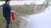 Karabük'te Tren Yangınına Müdahale