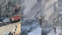 Mersin’de Park Halindeki Otomobil Alev Alev Yandı!