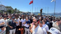 Marmaris'te Kapalı Çarşı Protestosu