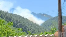 Soma'daki Orman Yangınına Müdahale Sürüyor