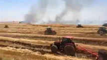 Anız yangını tarım malzemelerini kül etti