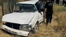 Diyarbakır'da Pikap Takla Attı