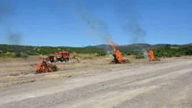 Kütahya'da Orman Yangını Tatbikatı Yapıldı