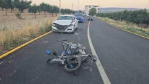 Otomobil ile motosiklet çarpıştı: 4 yaralı