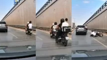 Sevgi Katlı Kavşağı'nda Sollama Yapmak İsteyen Motosiklet Kazaya Yol Açtı