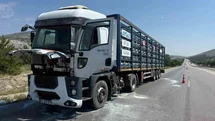 Afyonkarahisar'da Tırda Yangın Çıktı
