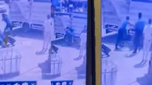 Akdeniz’de İki Kişi Arasında Çıkan Uçan Tekmeli Kavga Kameralarda