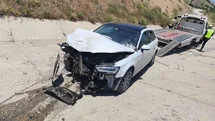 Malatya’da iki aracın çarpıştığı kaza kamerada: 4 yaralı