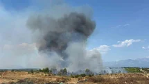 Aksu'da Orman Yangınına Müdahale Ediliyor