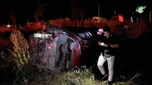 Bolu'da Takla Atan Araçta 2 Yaralı