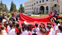 1071 Öğrenciden Mozaik Türk Bayrağı Açılışı