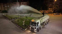 Karabük'te Yeşil Alanlar Sulanıyor