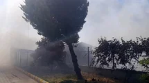 Tekirdağ'da Tarım Arazisinde Yangın Çıktı