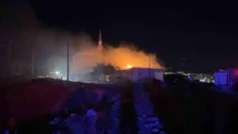 Besni'de İş Yeri Yangını