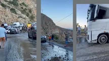 Aydıncık-anamur Yolunda Zincirleme Kazalar: Tırın Delinen Deposu Yolu Buz Pistine Çevirdi: Peş Peşe Kazalar!