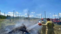 Bilecik'te Tarlada Yangın Çıktı