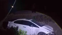 Bilecik'te Su Kanalına Düşen Otomobilde Yaralılar Var