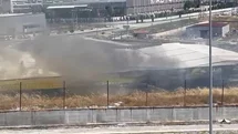 Kütahya'da Çömlek Fabrikasında Yangın Çıktı