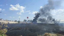 Keşan'da Buğday Tarlasında Yangın