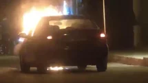 Gaziantep'te Otomobil Yangını