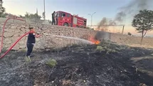 Kırıkhan’da zeytinlik alan yangını