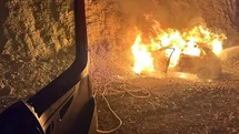 Siirt'te Otomobil Yangını Tedirginlik Yarattı