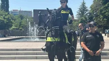 NATO Zirvesi öncesi başkentte atlı polislerin mesaisi sürüyor