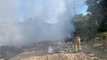 Altınözü'nde Çöplük Yangını Kontrol Altına Alındı