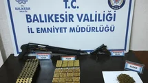 Balıkesir Erdek'te Uyuşturucu ve Silah Operasyonu