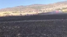 Diyarbakır'da 100 Dönümlük Alan Yandı