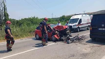 Erdek'te Zincirleme Trafik Kazası
