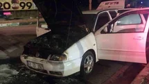 Kütahya'da Seyir Halindeki Araç Yangını