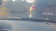 Eskişehir'de Otomobil Takla Attı