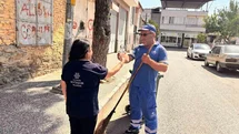 Aydın Büyükşehir ve ASKİ personellerine sıcak havada su desteği