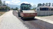 Düzce’de köylerde sathi kaplama çalışmaları tamamlanıyor