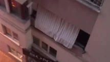 Denizli'de Balkon Kazası